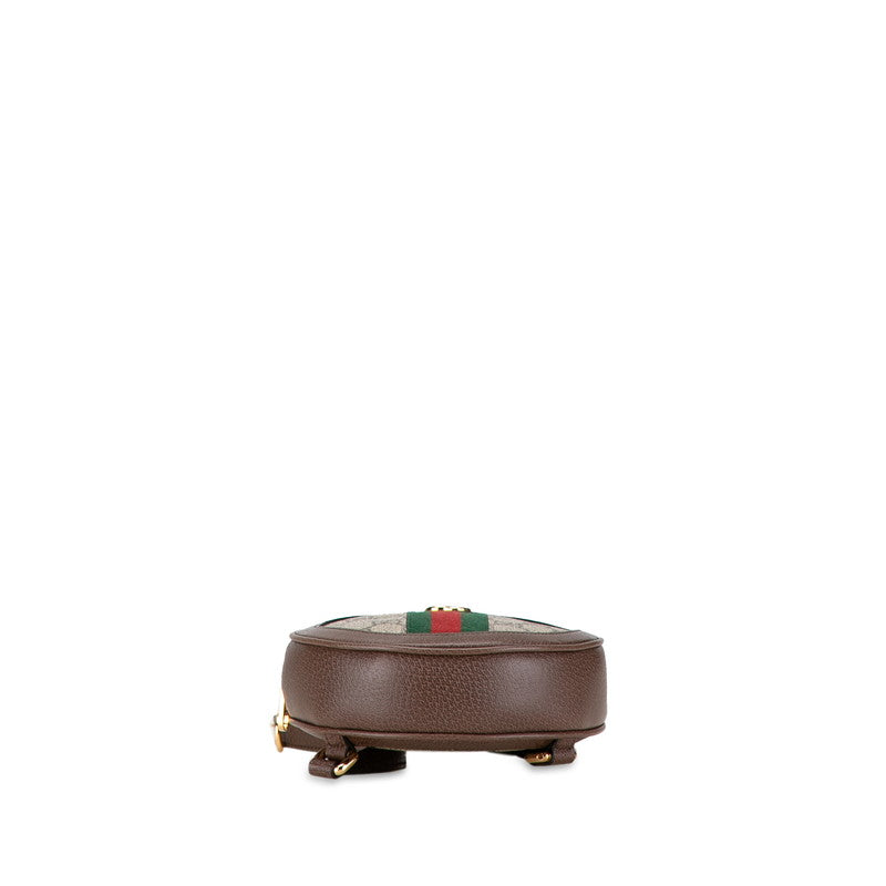 グッチ GGスプリーム オフィディア リュック バックパック 598661 ベージュ ブラウン PVC レザー レディース GUCCI 【中古】