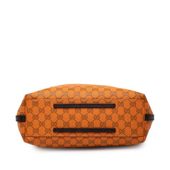グッチ GGキャンバス トートバッグ ショルダーバッグ 257275 オレンジ キャンバス レザー レディース GUCCI 【中古】