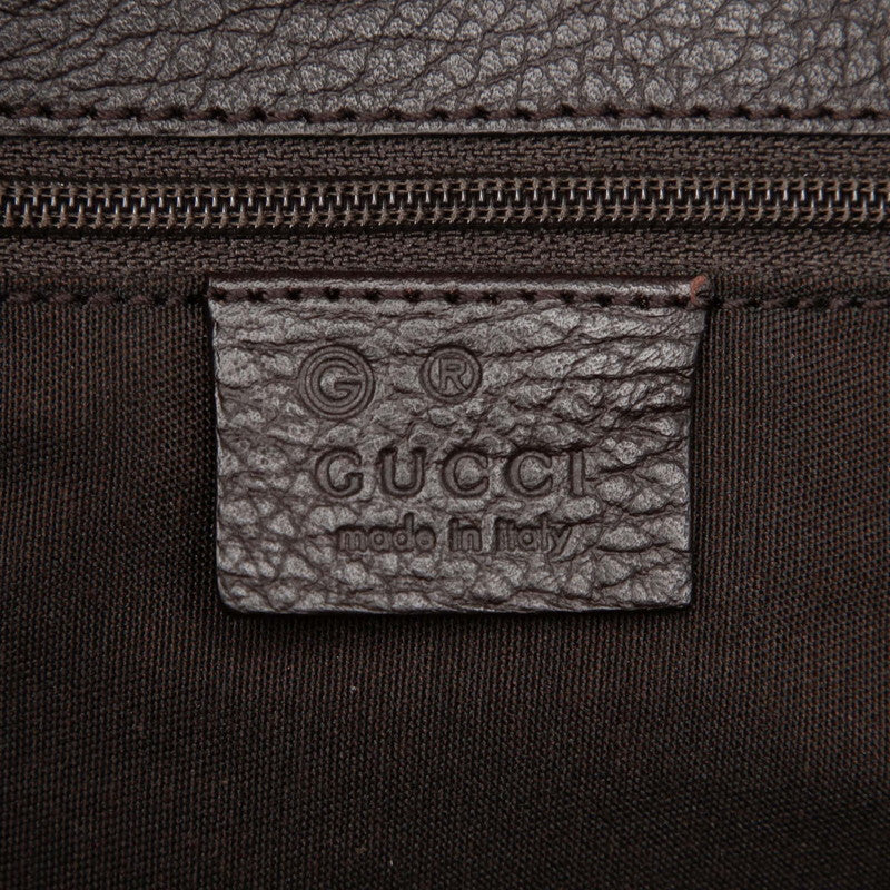 グッチ GGキャンバス トートバッグ ショルダーバッグ 257275 オレンジ キャンバス レザー レディース GUCCI 【中古】