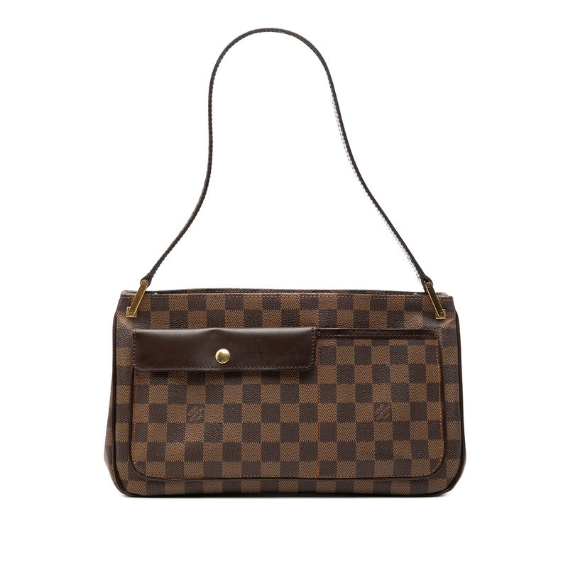 ルイ ヴィトン ダミエ オーバーニュ ワンショルダーバッグ N51129 ブラウン PVC レザー レディース LOUIS VUITTON 【中古】