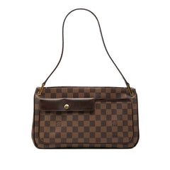 ルイ ヴィトン ダミエ オーバーニュ ワンショルダーバッグ N51129 ブラウン PVC レザー レディース LOUIS VUITTON 【中古】