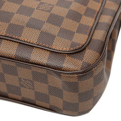 ルイ ヴィトン ダミエ オーバーニュ ワンショルダーバッグ N51129 ブラウン PVC レザー レディース LOUIS VUITTON 【中古】