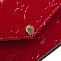 ルイ ヴィトン モノグラム ヴェルニ ポシェット フェリシー チェーン ショルダーバッグ ウォレットバッグ M61469 マゼンタ パテントレザー レディース LOUIS VUITTON 【中古】