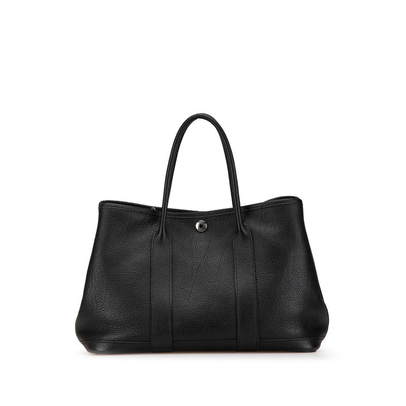 エルメス ガーデンパーティTPM ハンドバッグ トートバッグ ブラック カントリー レディース HERMES 【中古】
