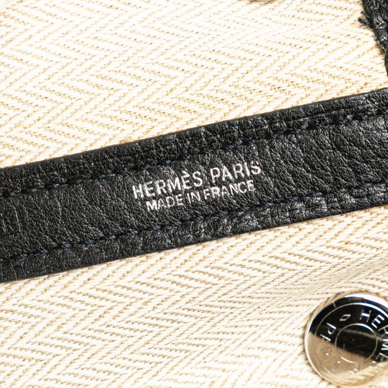 エルメス ガーデンパーティTPM ハンドバッグ トートバッグ ブラック カントリー レディース HERMES 【中古】