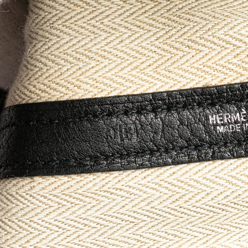エルメス ガーデンパーティTPM ハンドバッグ トートバッグ ブラック カントリー レディース HERMES 【中古】
