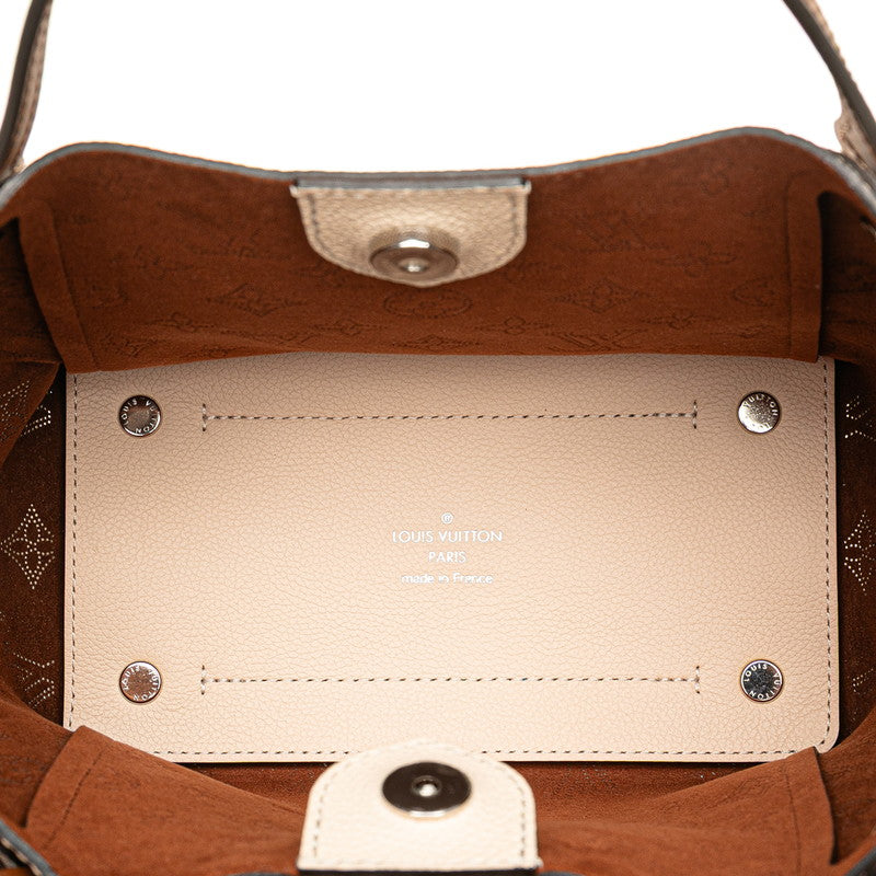 ルイ ヴィトン モノグラム マヒナ ヒナPM ハンドバッグ ショルダーバッグ 2WAY M51950 クレーム ベージュ レザー レディース LOUIS VUITTON 【中古】