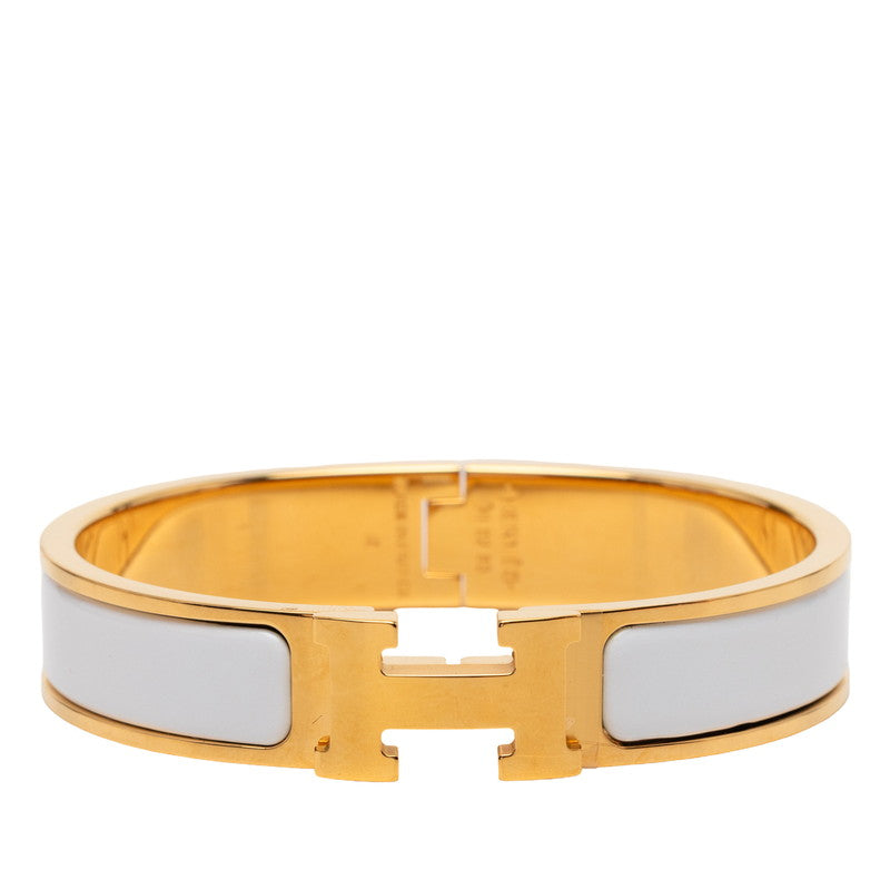 エルメス クリッククラック クリックH PM バングル ゴールド ホルダー メッキ エナメル レディース HERMES 【中古】