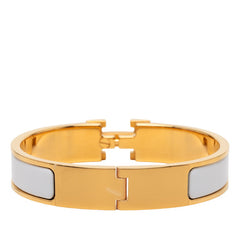 エルメス クリッククラック クリックH PM バングル ゴールド ホルダー メッキ エナメル レディース HERMES 【中古】