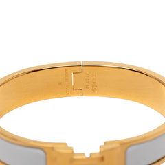 エルメス クリッククラック クリックH PM バングル ゴールド ホルダー メッキ エナメル レディース HERMES 【中古】