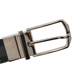 ルイ ヴィトン ダミエ サンチュール スレンダー ベルト サイズ90/36 M9074V ブラック グレー PVC レザー メンズ LOUIS VUITTON 【中古】