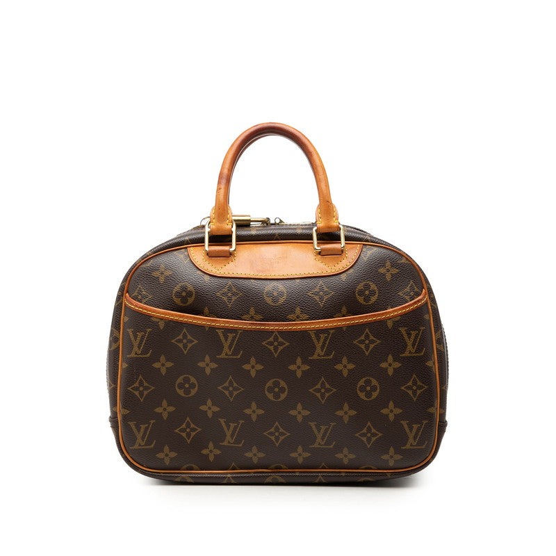 ルイ ヴィトン モノグラム トゥルーヴィル ハンドバッグ M42228 ブラウン PVC レザー レディース LOUIS VUITTON 【中古】