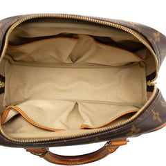 ルイ ヴィトン モノグラム トゥルーヴィル ハンドバッグ M42228 ブラウン PVC レザー レディース LOUIS VUITTON 【中古】