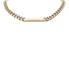 シャネル ロゴ ココマーク チェーン ネックレス ゴールド メッキ メンズ CHANEL 【中古】