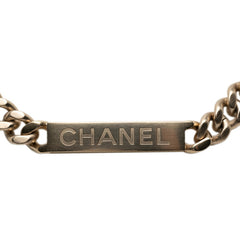 シャネル ロゴ ココマーク チェーン ネックレス ゴールド メッキ メンズ CHANEL 【中古】