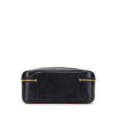 シャネル ココマーク バニティバッグ ハンドバッグ ブラック キャビアスキン レディース CHANEL 【中古】