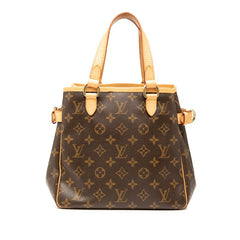 ルイ ヴィトン モノグラム バティニョール ハンドバッグ トートバッグ M51156 ブラウン PVC レザー レディース LOUIS VUITTON 【中古】