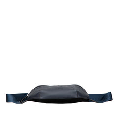 フェンディ ロゴ ボディバッグ ウエストバッグ 7VA562 ネイビー レザー レディース FENDI 【中古】