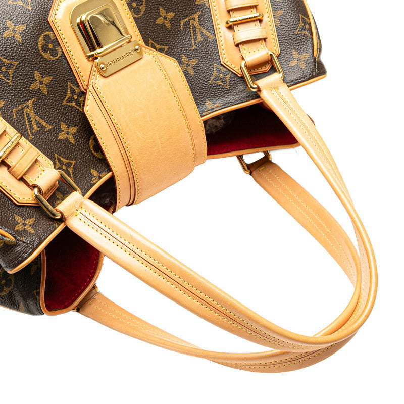 ルイ ヴィトン モノグラム グリート ハンドバッグ トートバッグ M55210 ブラウン PVC レザー レディース LOUIS VUITTON 【中古】