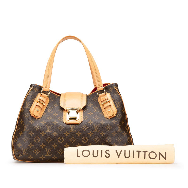ルイ ヴィトン モノグラム グリート ハンドバッグ トートバッグ M55210 ブラウン PVC レザー レディース LOUIS VUITTON 【中古】
