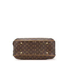 ルイ ヴィトン モノグラム グリート ハンドバッグ トートバッグ M55210 ブラウン PVC レザー レディース LOUIS VUITTON 【中古】