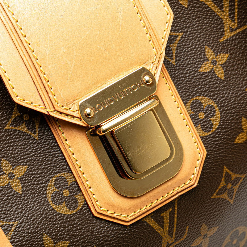ルイ ヴィトン モノグラム グリート ハンドバッグ トートバッグ M55210 ブラウン PVC レザー レディース LOUIS VUITTON 【中古】
