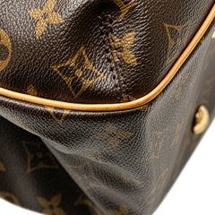 ルイ ヴィトン モノグラム グリート ハンドバッグ トートバッグ M55210 ブラウン PVC レザー レディース LOUIS VUITTON 【中古】