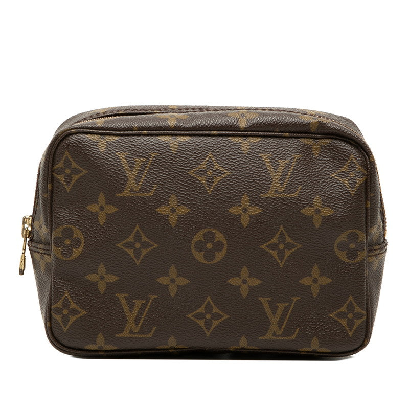 ルイ ヴィトン モノグラム トゥルーストワレット18 ポーチ M47526 ブラウン PVC レザー レディース LOUIS VUITTON 【中古】