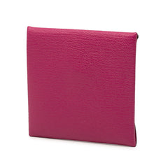 エルメス バスティア コインケース 小銭入れ ローズ パープル シェーブル レディース HERMES 【中古】