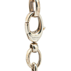 グッチ インターロッキングG チェーンネックレス SV925 シルバー レディース GUCCI 【中古】