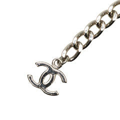 シャネル ロゴ チェーン ベルト シルバー メタル レディース CHANEL 【中古】