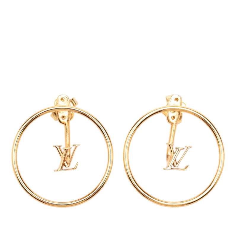 ルイ ヴィトン ブックル ドレイユ LVエクリプス フープ ピアス M00774 ゴールド メッキ レディース LOUIS VUITTON 【中古】
