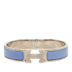 エルメス クリックH PM バングル シルバー パープル メタル レディース HERMES 【中古】