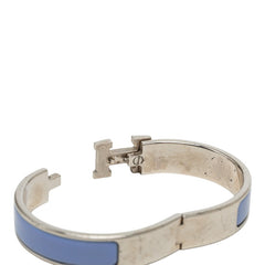 エルメス クリックH PM バングル シルバー パープル メタル レディース HERMES 【中古】