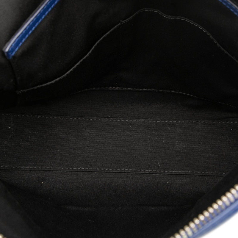 ディオール DIOR HOMME ディオール オム ショルダーバッグ ブルー ブラック レザー メンズ Dior 【中古】