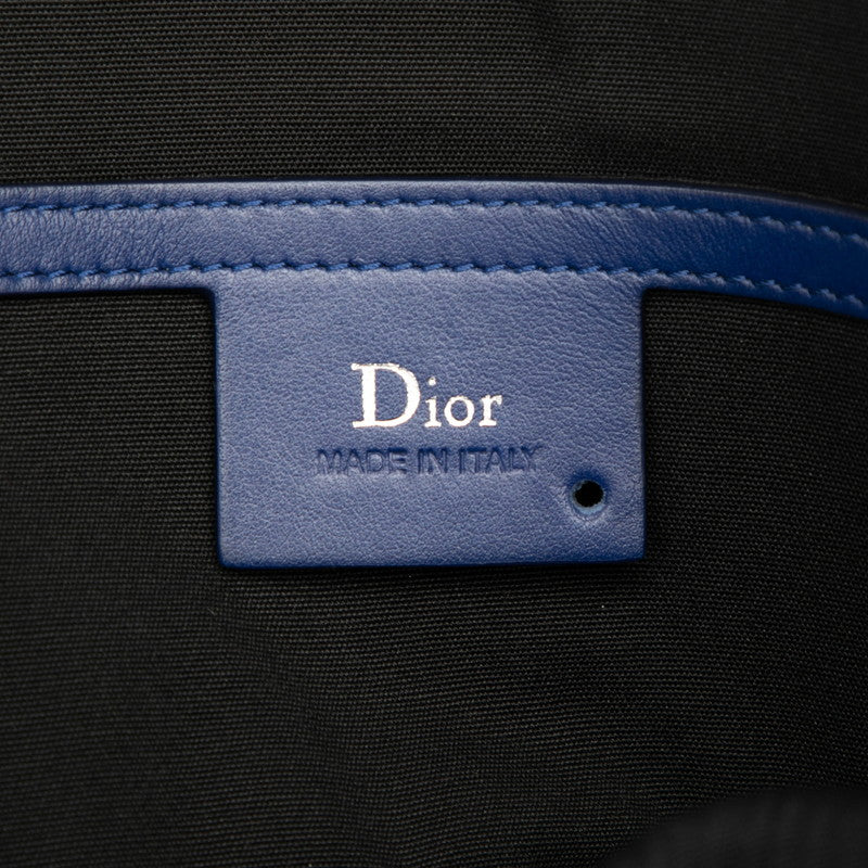 ディオール DIOR HOMME ディオール オム ショルダーバッグ ブルー ブラック レザー メンズ Dior 【中古】