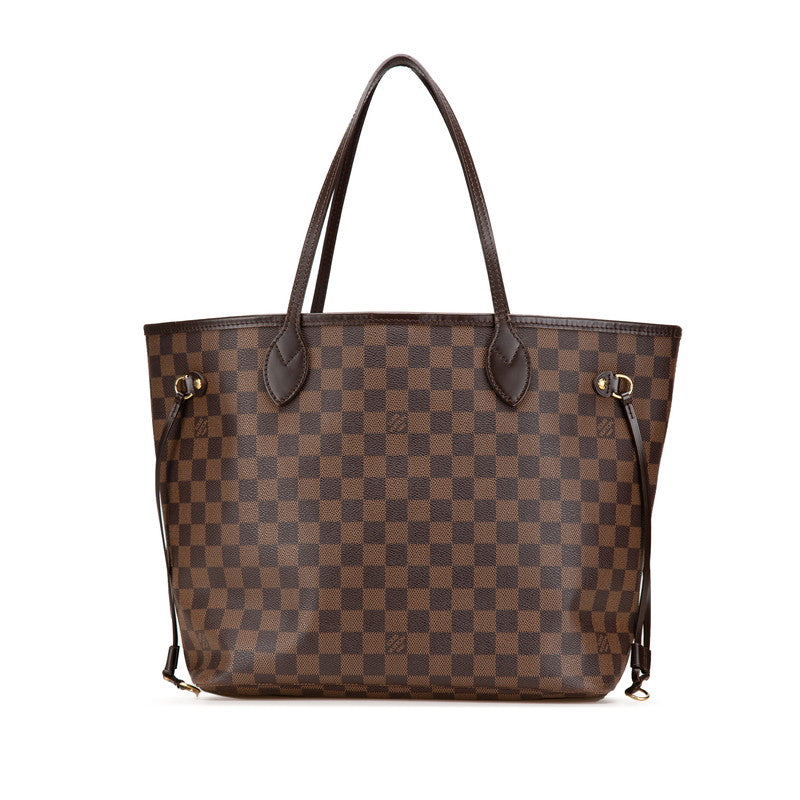 ルイ ヴィトン ダミエ ネヴァーフルMM トートバッグ ショルダーバッグ N41358 ブラウン PVC レザー レディース LOUIS VUITTON 【中古】