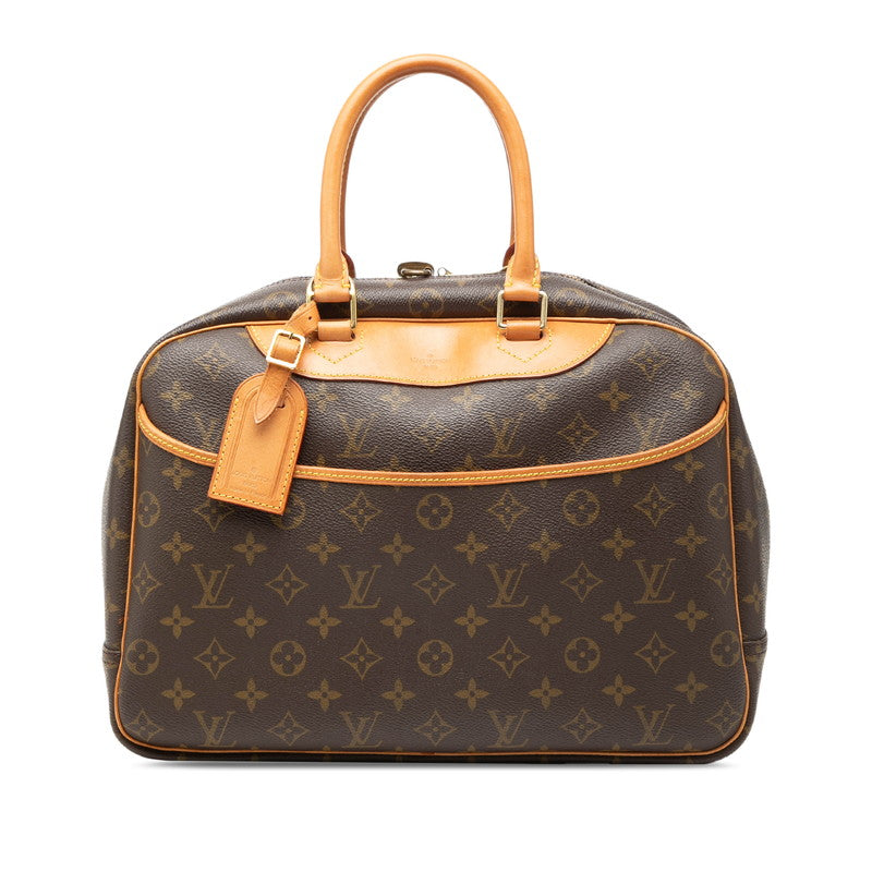 ルイ ヴィトン モノグラム ドーヴィル ハンドバッグ M47270 ブラウン PVC レザー レディース LOUIS VUITTON 【中古】