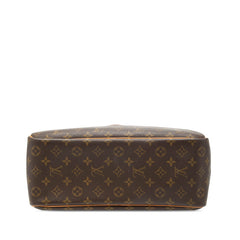 ルイ ヴィトン モノグラム ドーヴィル ハンドバッグ M47270 ブラウン PVC レザー レディース LOUIS VUITTON 【中古】