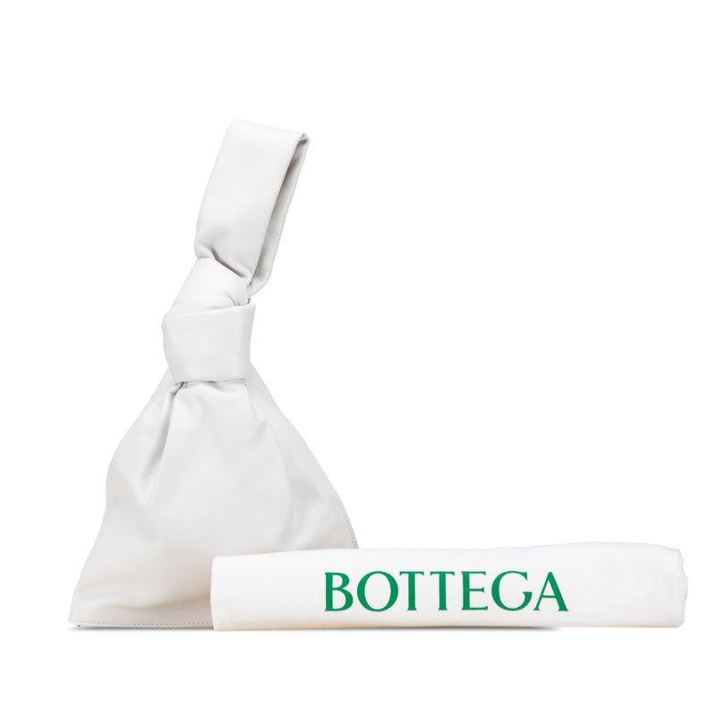 ボッテガヴェネタ ミニ ザ ツイスト ハンドバッグ ホワイト レザー レディース BOTTEGAVENETA 【中古】