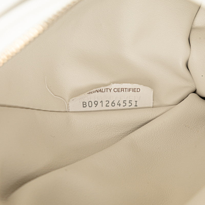 ボッテガヴェネタ ミニ ザ ツイスト ハンドバッグ ホワイト レザー レディース BOTTEGAVENETA 【中古】