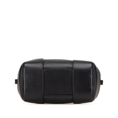ロエベ アマソナ16 スクエア ハンドバッグ ショルダーバッグ 2WAY ブラック レザー レディース LOEWE 【中古】