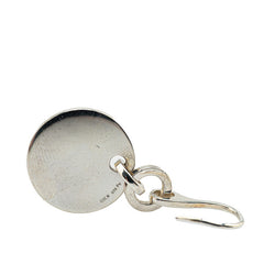 グッチ ラウンド ロゴ プレート フック ピアス SV925 シルバー レディース GUCCI 【中古】