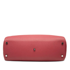 エルメス アトラス35 ハンドバッグ □N 2010 レッド ピンク系 シルバー金具 トリヨンクレマンス レディース HERMES 【中古】