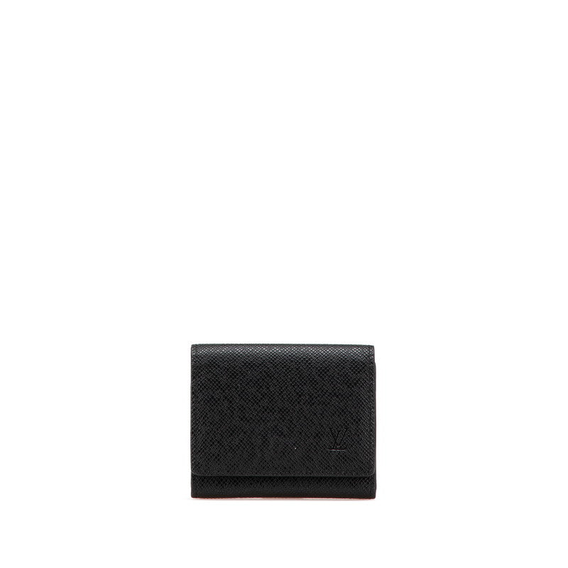 ルイ ヴィトン タイガ  アンヴェロップ カルト ドゥ ヴィジット  カードケース M64595 ノワール ブラック レザー メンズ LOUIS VUITTON 【中古】