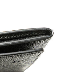 ルイ ヴィトン タイガ  アンヴェロップ カルト ドゥ ヴィジット  カードケース M64595 ノワール ブラック レザー メンズ LOUIS VUITTON 【中古】