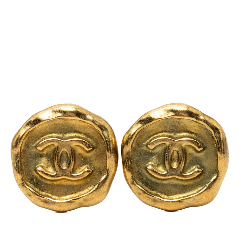 シャネル ココマーク ヴィンテージ イヤリング 95P ゴールド メッキ GP レディース CHANEL 【中古】