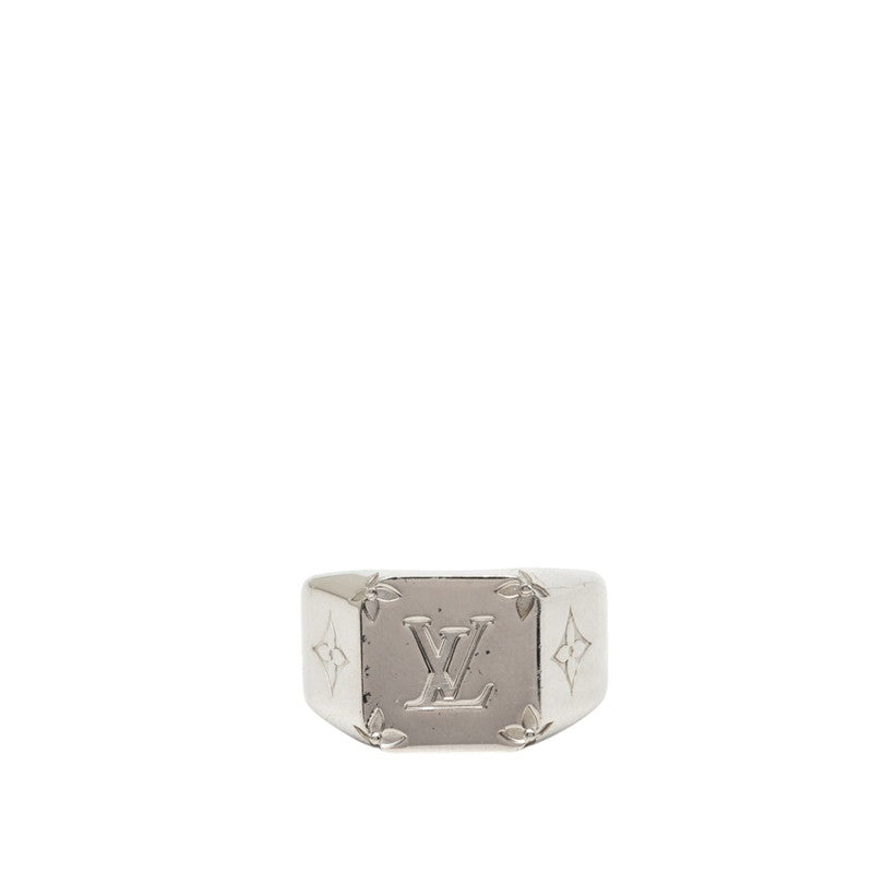 ルイ ヴィトン モノグラム シグネットリング リング 指輪 M62488 シルバー メタル レディース LOUIS VUITTON 中古