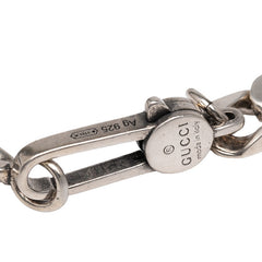 グッチ ゴースト チェーン ブレスレット SV925 シルバー メンズ GUCCI 【中古】