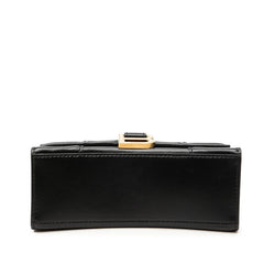 バレンシアガ アワーグラス ハンドバッグ ショルダーバッグ 2WAY 592833 ブラック レザー レディース BALENCIAGA 【中古】